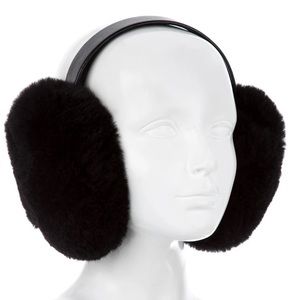 NWOT Marc jacobs fox leather earmuffs